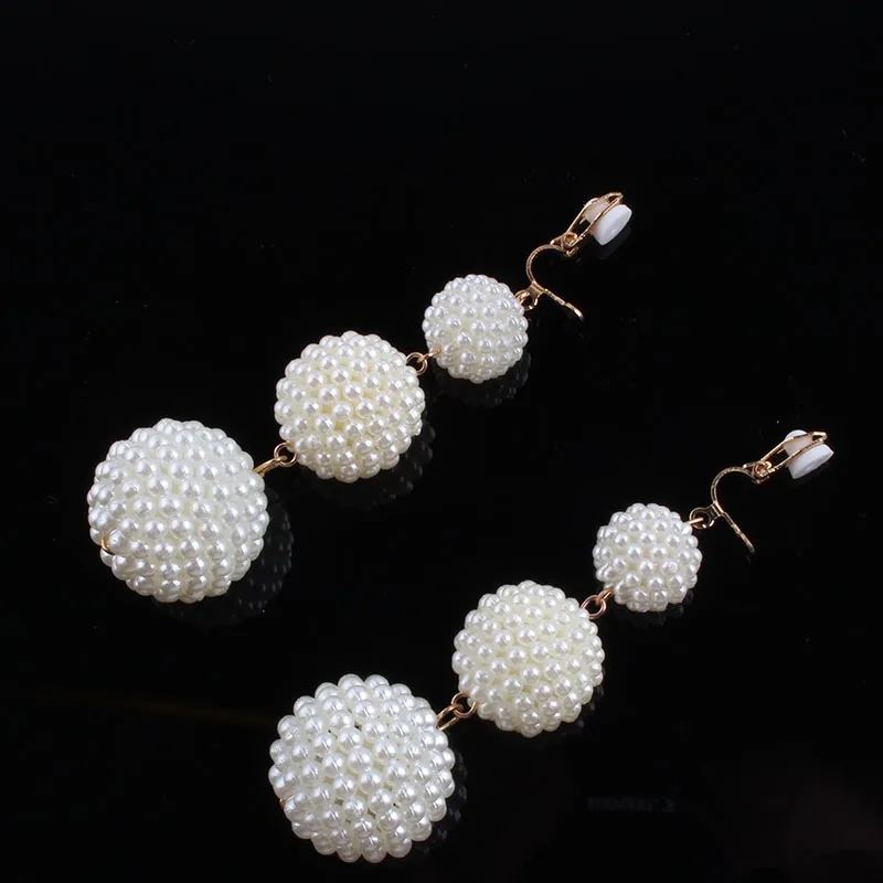 JIOFREE Big Simulated Pearl Long Clip on Earrings For Women String Statement no pierced Earrings For Wedding Party Jewelry Gift
JIOFREE Big Simulated Pearl Long Clip on Earrings For Women String Statement no pierced Earrings For Wedding Party Jewelry Gift