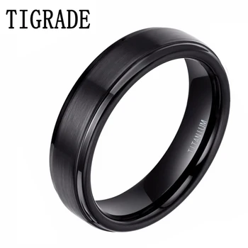 TIGRADE 6mm Titianium Wedding Ring Man Engagement Band Black Wedding Couple Rings For Women anelli donna bijoux femme
TIGRADE 6mm Titianium Wedding Ring Man Engagement Band Black Wedding Couple Rings For Women anelli donna bijoux femme