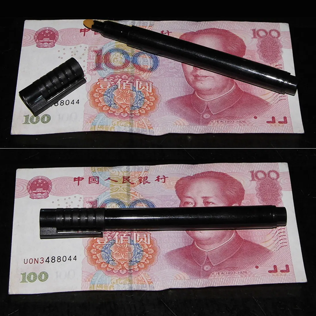2Pcs Black Money Checker Money Detector Currency Detector Counterfeit Marker Fake Banknotes Tester Pen Ink Hand Checking Tools
2Pcs Black Money Checker Money Detector Currency Detector Counterfeit Marker Fake Banknotes Tester Pen Ink Hand Checking Tools