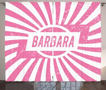 Barbara Curtains Radial Background with Name in Rectangle in The Middle Grunge Illustration Living Room Bedroom Window Drapes
Barbara Curtains Radial Background with Name in Rectangle in The Middle Grunge Illustration Living Room Bedroom Window Drapes