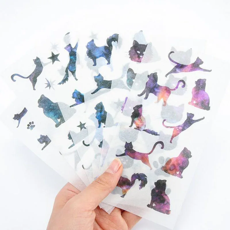6 Sheets / Bag Cartoon Star Cat Small Sea Lion Expression Summer Dress Transparent Sticker Album Decoration Stickers
6 Sheets / Bag Cartoon Star Cat Small Sea Lion Expression Summer Dress Transparent Sticker Album Decoration Stickers