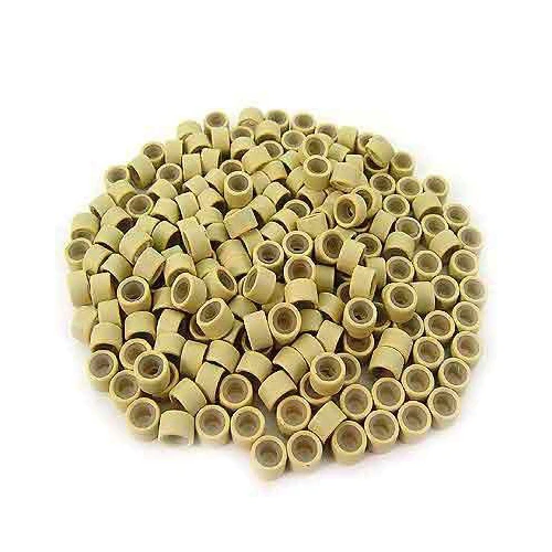 200 PCS 5mm Blonde Color Silicone Lined Micro Rings Links Beads Linkies For Hair Extensions
200 PCS 5mm Blonde Color Silicone Lined Micro Rings Links Beads Linkies For Hair Extensions