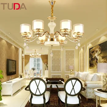 TUDA LED Chandelier Wrought Iron Chandelier Chinese Style Bedroom Dining Room Living Room Study Glass Chandelier E14 110V 220V
TUDA LED Chandelier Wrought Iron Chandelier Chinese Style Bedroom Dining Room Living Room Study Glass Chandelier E14 110V 220V