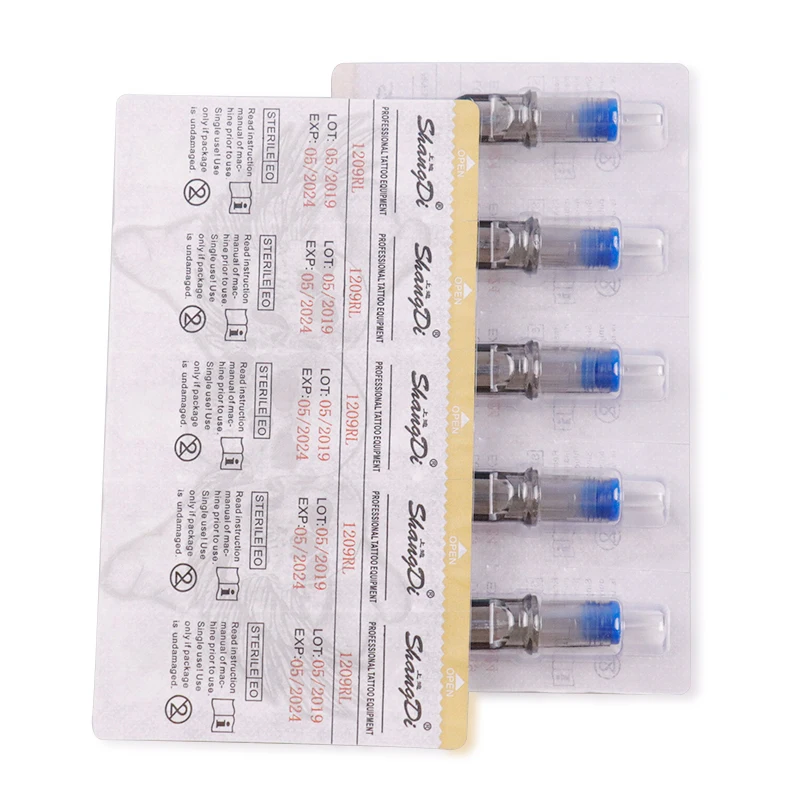 10Pcs Disposable Eyebrow Tattoo Cartridge Rotary Needles Permanent Makeup Nano Needle Tips Derma Pen 5M1/7M1/9M1/11M1/13M1/15M1
10Pcs Disposable Eyebrow Tattoo Cartridge Rotary Needles Permanent Makeup Nano Needle Tips Derma Pen 5M1/7M1/9M1/11M1/13M1/15M1