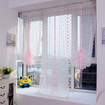 Fashion Embroidered Window Roman Curtain Blinds For Living Room/Kitchen/Bedroom/Bathroom Pink Curtain Yarn Sheer Tulle Curtains
Fashion Embroidered Window Roman Curtain Blinds For Living Room/Kitchen/Bedroom/Bathroom Pink Curtain Yarn Sheer Tulle Curtains