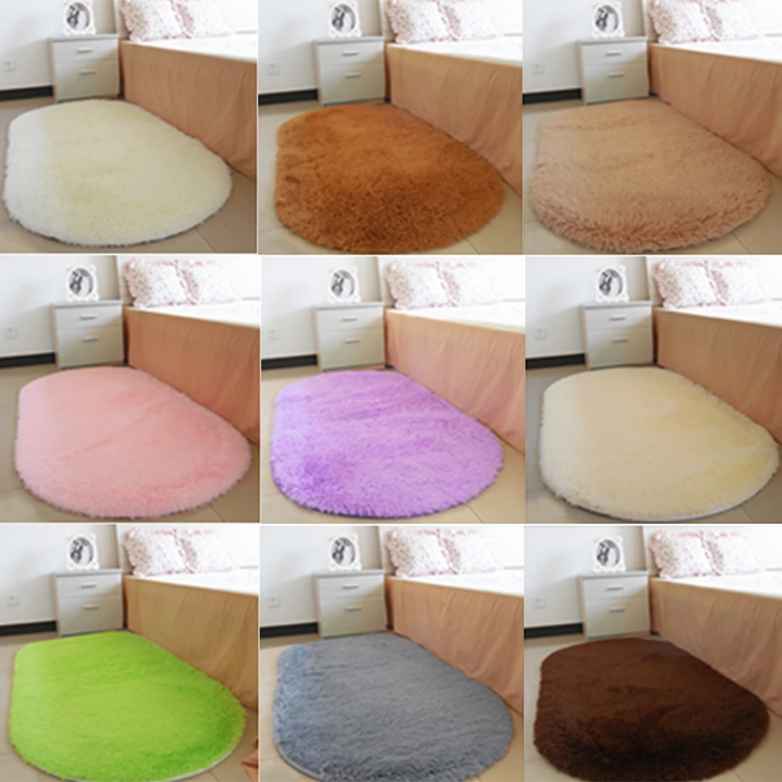 40*60CM Anti-Skid Fluffy Shaggy Area Rug Home Room Carpet Floor Mats Bedroom Bathroom Floor Door Mat Shag Rugs
40*60CM Anti-Skid Fluffy Shaggy Area Rug Home Room Carpet Floor Mats Bedroom Bathroom Floor Door Mat Shag Rugs