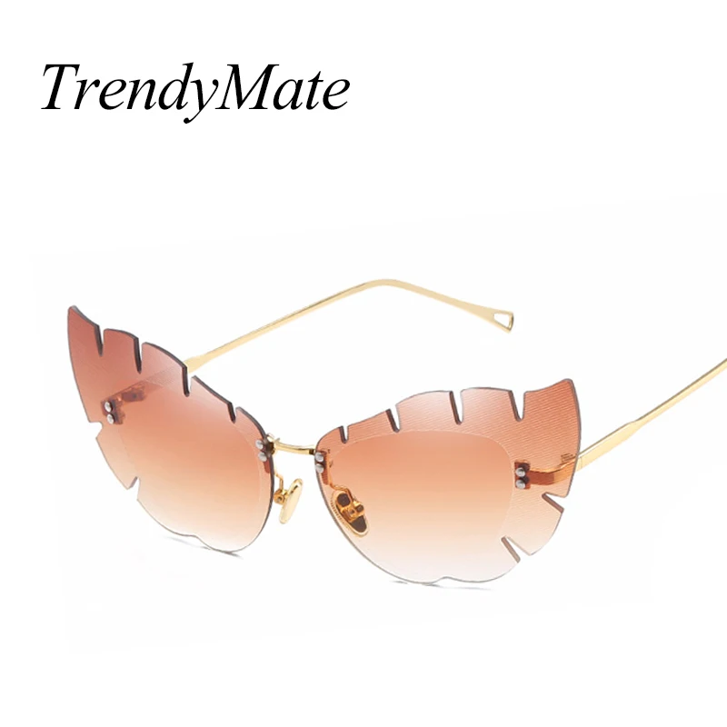 Cat Eye Sunglasses Women Brand Designer Ladies Fashion Vintage Rimless Sun Glasses For Female UV400 Oculos de sol 1518T
Cat Eye Sunglasses Women Brand Designer Ladies Fashion Vintage Rimless Sun Glasses For Female UV400 Oculos de sol 1518T