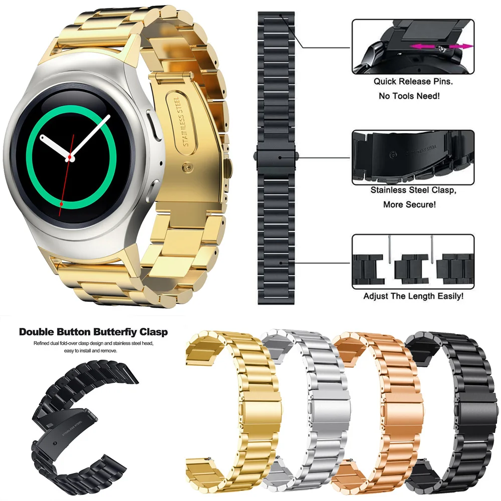 Stainless Steel Business Replacement Band Strap For Samsung Gear S2 Classic SM-R732 SM-R735 Smart Watch Metal Bracelet Watchband
Stainless Steel Business Replacement Band Strap For Samsung Gear S2 Classic SM-R732 SM-R735 Smart Watch Metal Bracelet Watchband