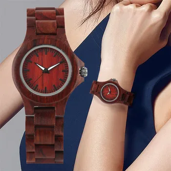Solid Red Wood Watch Female Full Wooden Bangle Wristwatch Elegant Minimalist Ladies Casual Quartz Timepiece Luxury Clock Gifts
Solid Red Wood Watch Female Full Wooden Bangle Wristwatch Elegant Minimalist Ladies Casual Quartz Timepiece Luxury Clock Gifts