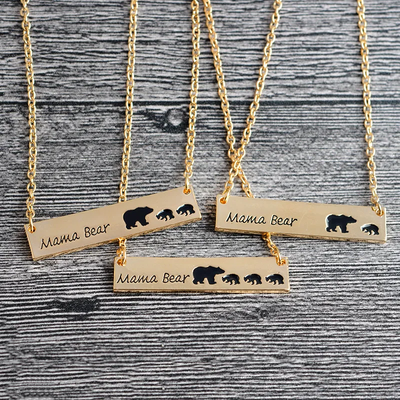 Charm Female Mama Bear Necklace Cute Animal Golden/Silver Mother Bear and Bear Baby Pendant Necklace Mom and Child Jewelry
Charm Female Mama Bear Necklace Cute Animal Golden/Silver Mother Bear and Bear Baby Pendant Necklace Mom and Child Jewelry