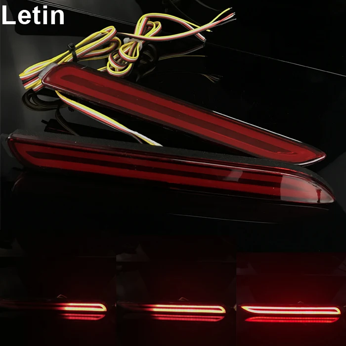 Letin For Toyota Wish verso harrier Sienna fortuner Camry Dynamic flow sequential LED Reflector light Guide Rear Bumper lamp
Letin For Toyota Wish verso harrier Sienna fortuner Camry Dynamic flow sequential LED Reflector light Guide Rear Bumper lamp