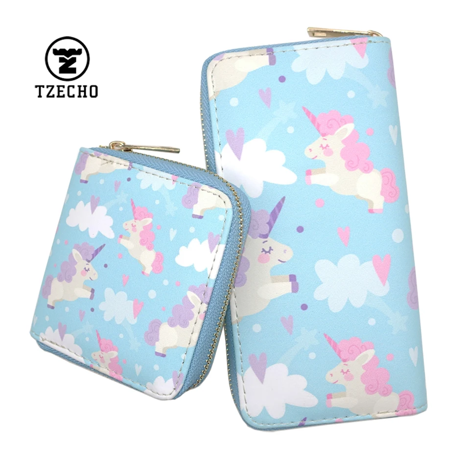 TZECHO Zipper Around Womens Wallet PU Print Cartoon Unicorn Set Female Clutch Purses Small Credit Cards Holder Ladies Wallets
TZECHO Zipper Around Womens Wallet PU Print Cartoon Unicorn Set Female Clutch Purses Small Credit Cards Holder Ladies Wallets