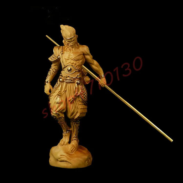 Natural boxwood pure hand-carved battle Saint Buddha Monkey King, exquisite handicraft decorations
Natural boxwood pure hand-carved battle Saint Buddha Monkey King, exquisite handicraft decorations