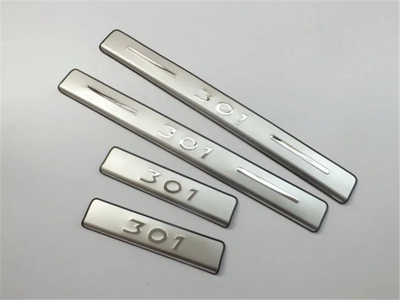 Car styling High quality stainless steel Scuff Plate/Door Sill for 2013 2014 Peugeot 301 Sedan Car accessories
Car styling High quality stainless steel Scuff Plate/Door Sill for 2013 2014 Peugeot 301 Sedan Car accessories