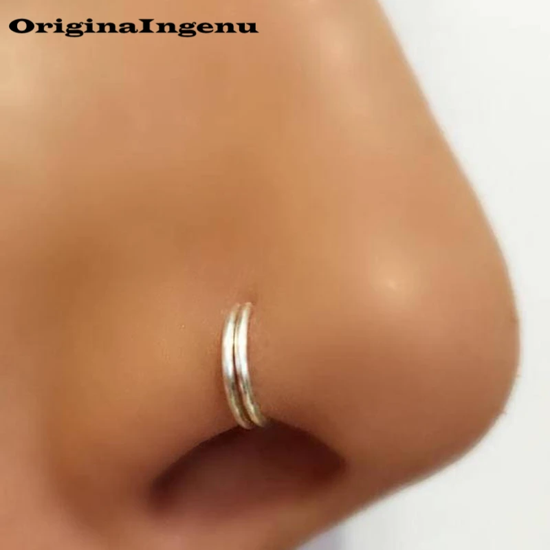 Piercing Jewelry Nose Ring Handmade Side by Side Double Row Punk Charm Circular Tiny Septum Hoop Jewelry Grillz Fake Piercing
Piercing Jewelry Nose Ring Handmade Side by Side Double Row Punk Charm Circular Tiny Septum Hoop Jewelry Grillz Fake Piercing