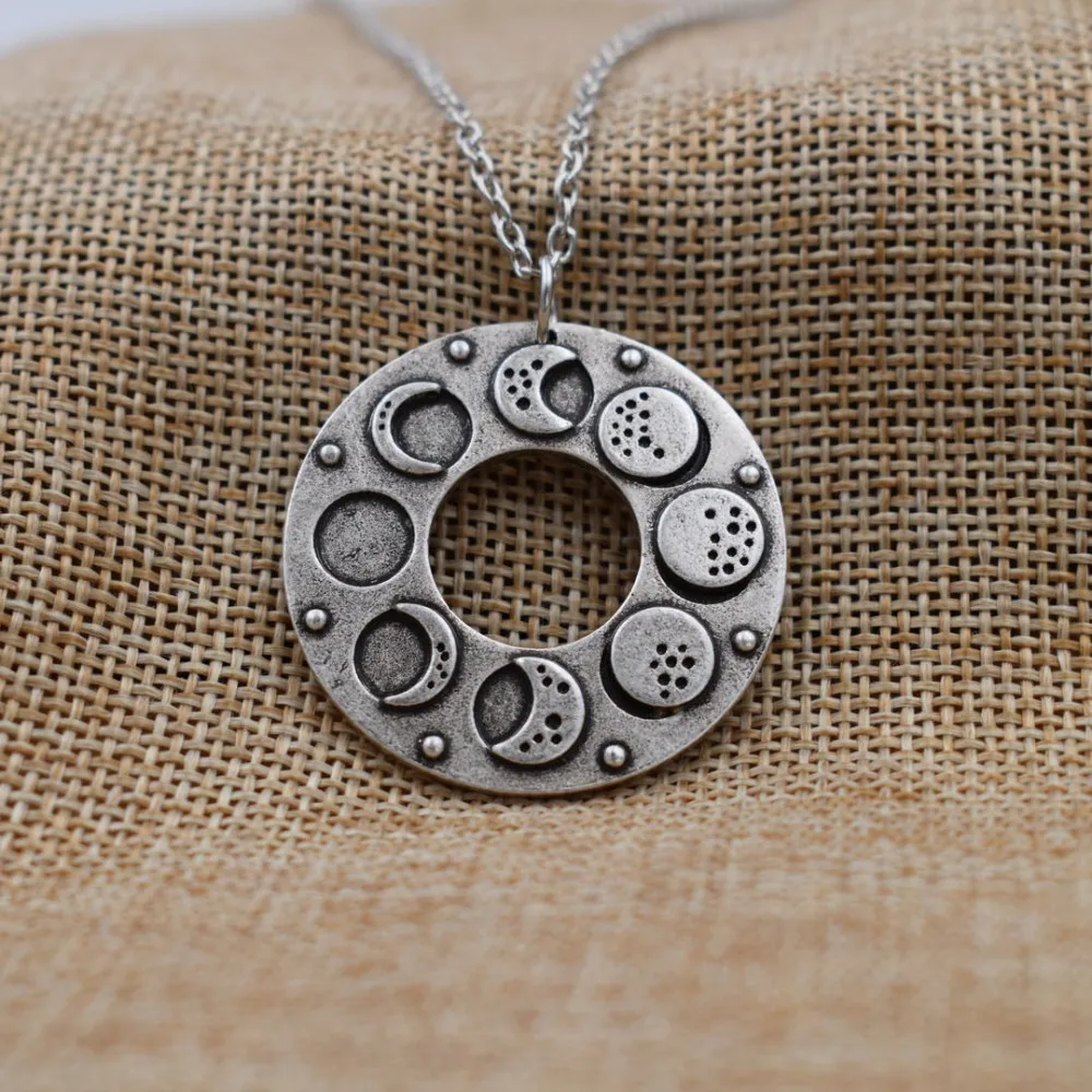 SanLan Vintage Silver Color Moon Life Amulet Pendant Choker Crescent to Full Pancake Fruit Set Talisman Cute Necklace Gift
SanLan Vintage Silver Color Moon Life Amulet Pendant Choker Crescent to Full Pancake Fruit Set Talisman Cute Necklace Gift