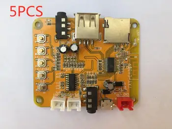 5PCS 5w*2 power amplifier with input and output support FM MP3 WMA WAV FLAC APE Bluetooth 4.2 audio decoder board
5PCS 5w*2 power amplifier with input and output support FM MP3 WMA WAV FLAC APE Bluetooth 4.2 audio decoder board