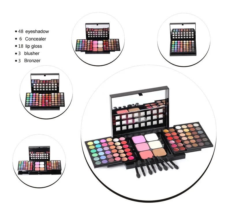 New Professional Makeup Set Pro 78 Full Color Eyeshadow Lip Gloss Blusher Palette Kit Eye Shadow Cosmetics
New Professional Makeup Set Pro 78 Full Color Eyeshadow Lip Gloss Blusher Palette Kit Eye Shadow Cosmetics