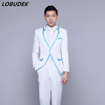 Fashion slim Male suits Men's wedding groom clothing dress Prom Host singer Chorus performance Suit Formal star dancer show suit
Fashion slim Male suits Men's wedding groom clothing dress Prom Host singer Chorus performance Suit Formal star dancer show suit