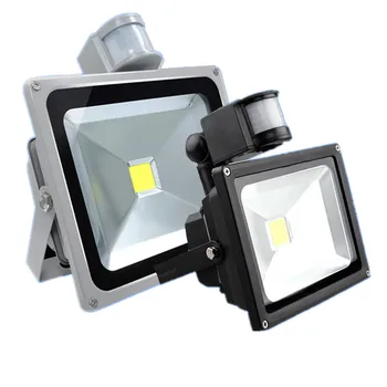 

LED Flood Light Motion Sensor 10W/20W/30W/50W Waterproof AC110-260V LED PIR Floodlight Reflector Wall Lamp Outdoor Halogen Light