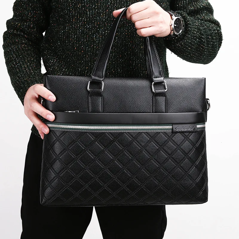 2019 Men's Handbag With New Male Package Rhombus Leather Single Shoulder Crosses Business luxury Computer Bag
2019 Men's Handbag With New Male Package Rhombus Leather Single Shoulder Crosses Business luxury Computer Bag