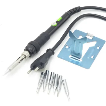 220V 60W Temperature Adjustable Electric Soldering Iron Station Mini Heater Pencil With 6pc Iron Tip EU Plug
220V 60W Temperature Adjustable Electric Soldering Iron Station Mini Heater Pencil With 6pc Iron Tip EU Plug