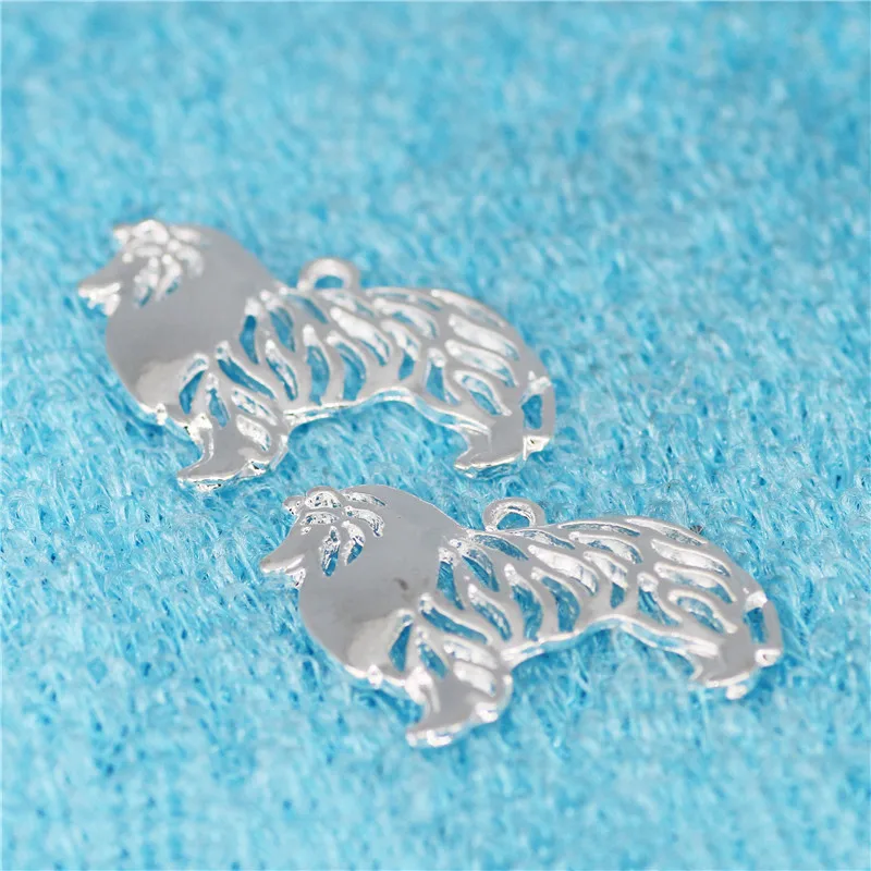 10 Pieces/Lot 26*32mm bright silver high quality pet Samoyed husky dog animal Charms Pendant for DIY making jewellery
10 Pieces/Lot 26*32mm bright silver high quality pet Samoyed husky dog animal Charms Pendant for DIY making jewellery