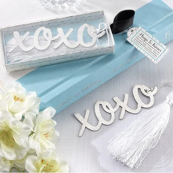 25PCS/LOT Hugs and Kisses XO Metal Bookmark with tassel bridal shower favors Wedding favor Festival Wedding Party Xmas Gift
25PCS/LOT Hugs and Kisses XO Metal Bookmark with tassel bridal shower favors Wedding favor Festival Wedding Party Xmas Gift
