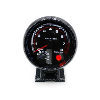 CNSPEED 3.75" 80mm Racing Car 0-8000 RPM Carbon Fiber Tachometer Gauge meter With Shift Light Auto Tachometer Car Meter XS100144
CNSPEED 3.75" 80mm Racing Car 0-8000 RPM Carbon Fiber Tachometer Gauge meter With Shift Light Auto Tachometer Car Meter XS100144