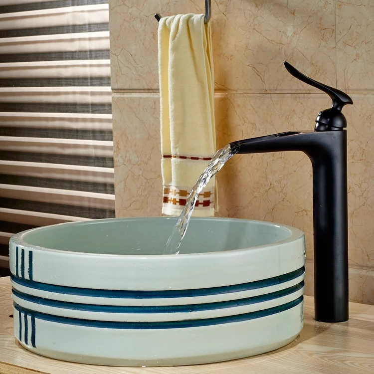 Single Handles Oil Rubbed Broze Basin Faucet Deck Mounted Mixer Faucet Basin Tap