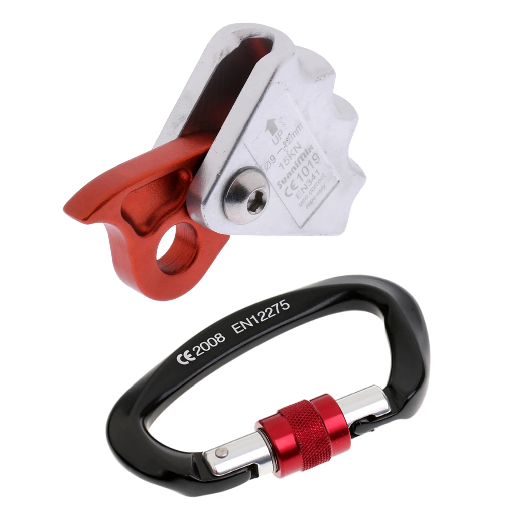 Safety Outdoor Rock Climbing Tree Arborist Caving Rescue 15KN Rope Grab Protecta with 25KN Screwgate Locking Carabiner
Safety Outdoor Rock Climbing Tree Arborist Caving Rescue 15KN Rope Grab Protecta with 25KN Screwgate Locking Carabiner