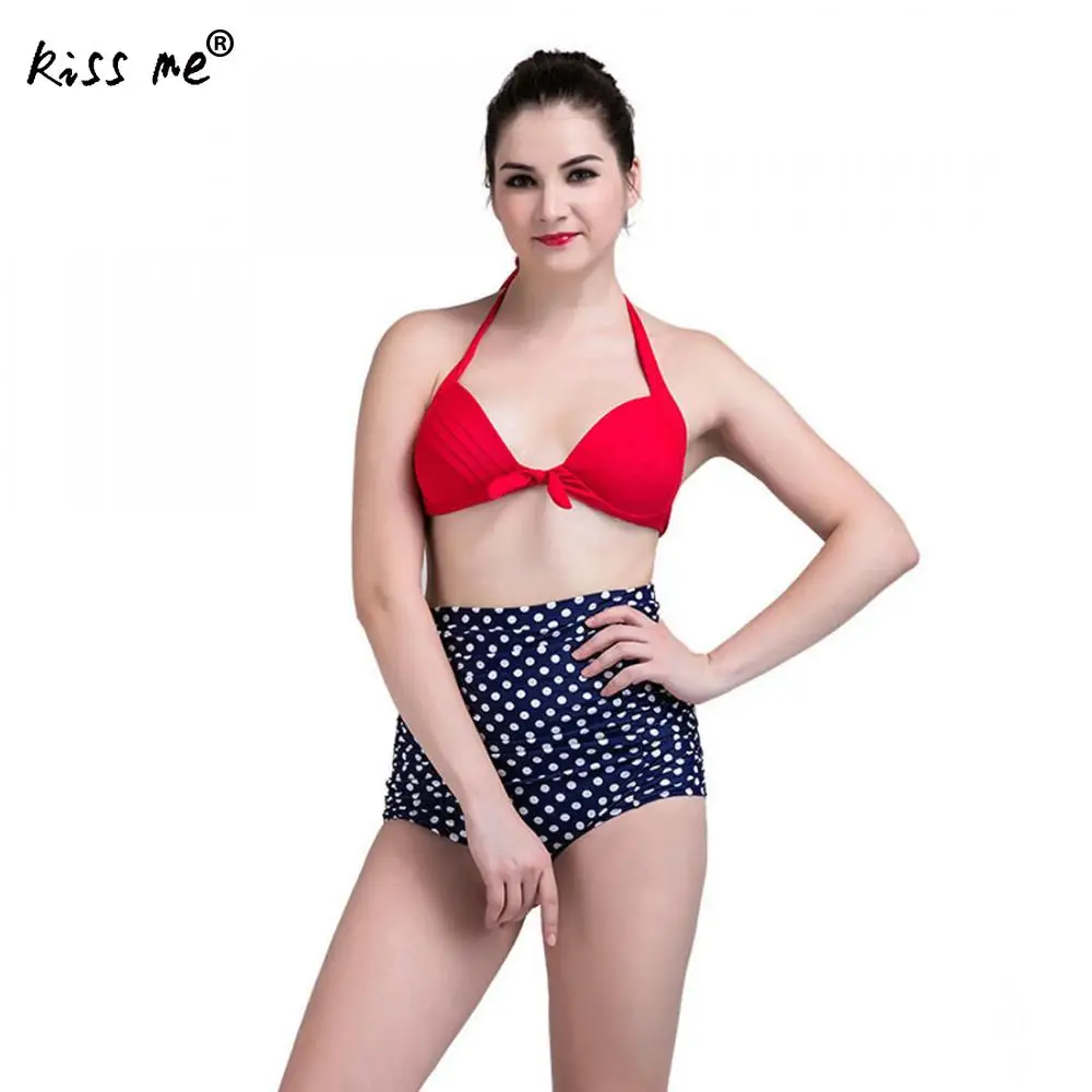 Plus Size Dot High Waist Bikini 2018 Women's Swimming Suit Drawstring Halter Bathing Suit Summer Top Brazilian Bikini Set 4XL
Plus Size Dot High Waist Bikini 2018 Women's Swimming Suit Drawstring Halter Bathing Suit Summer Top Brazilian Bikini Set 4XL