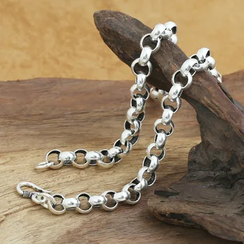 Wholesale silver jewelry manufacturers S925 silver style bold Necklace 10m men's personality
Wholesale silver jewelry manufacturers S925 silver style bold Necklace 10m men's personality