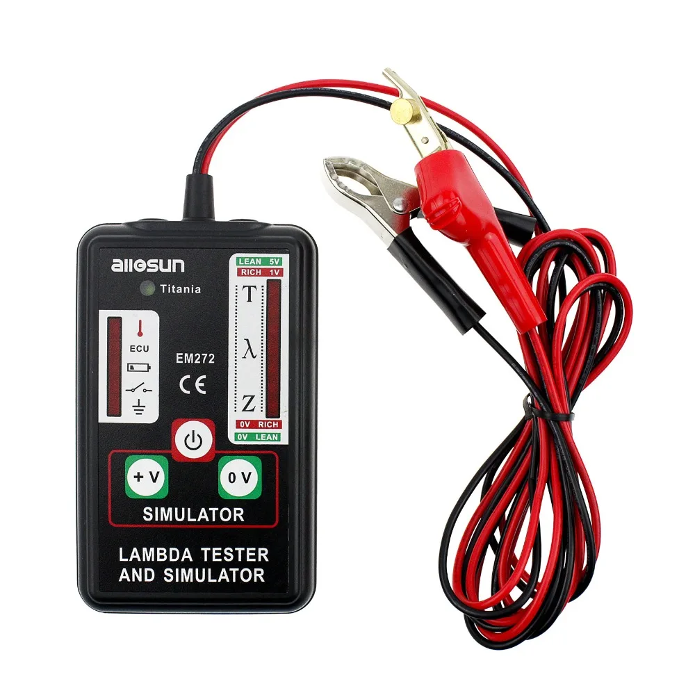 Lambda tester&simulator test 1,2,3 and 4 wires sensors durable ABS enclosure low battery all-sun EM272
Lambda tester&simulator test 1,2,3 and 4 wires sensors durable ABS enclosure low battery all-sun EM272