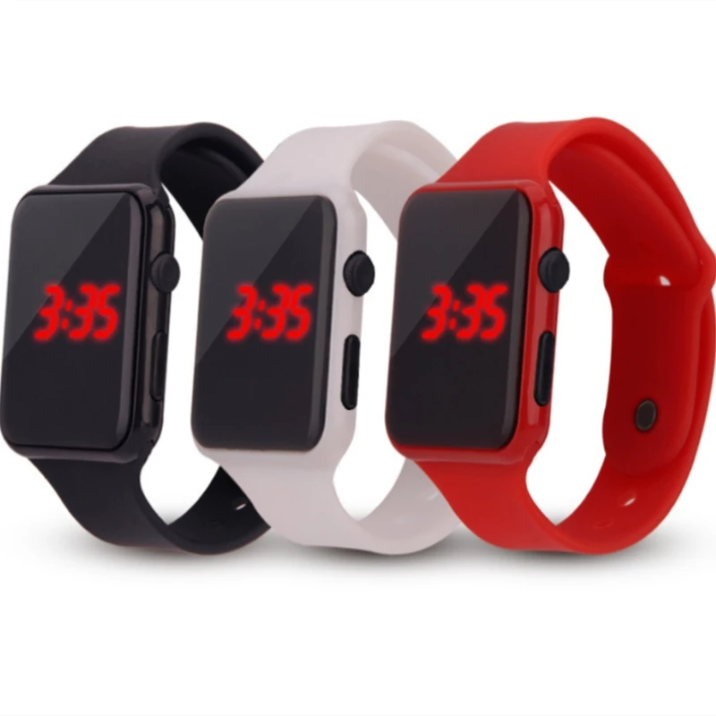 Silicone Student Watch Mens Sport Watch Electronic digital LED Clock Women Digital Square Couple Watches lady wristwatch 2019
Silicone Student Watch Mens Sport Watch Electronic digital LED Clock Women Digital Square Couple Watches lady wristwatch 2019