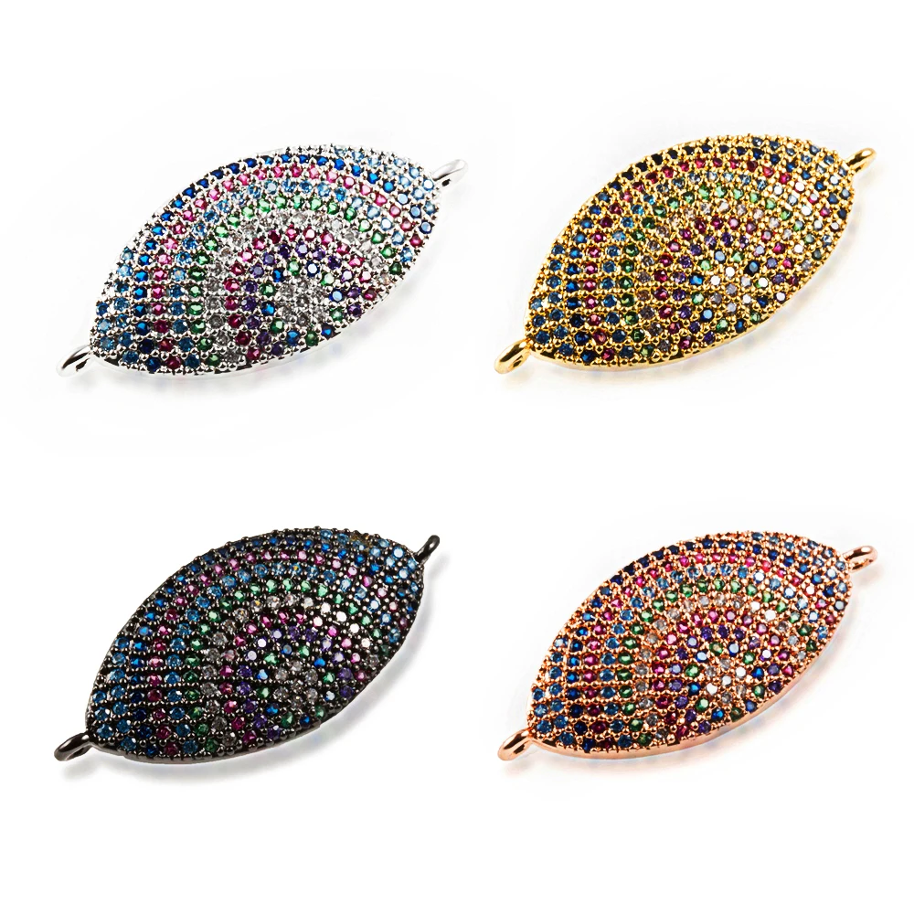 DIY Micro Pave CZ zircon Turkey Eye connectors for women diy bracelet necklace pendant jewelry accessories
DIY Micro Pave CZ zircon Turkey Eye connectors for women diy bracelet necklace pendant jewelry accessories