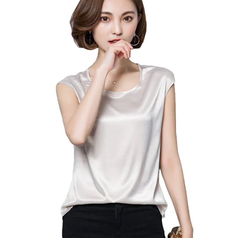 VogorSean Women Blouse Shirt Summer 2019 Fashion Silk Chiffon Sleeveless Loose Plus Size Womens Blouses Shirts White/Pink/Tops
VogorSean Women Blouse Shirt Summer 2019 Fashion Silk Chiffon Sleeveless Loose Plus Size Womens Blouses Shirts White/Pink/Tops