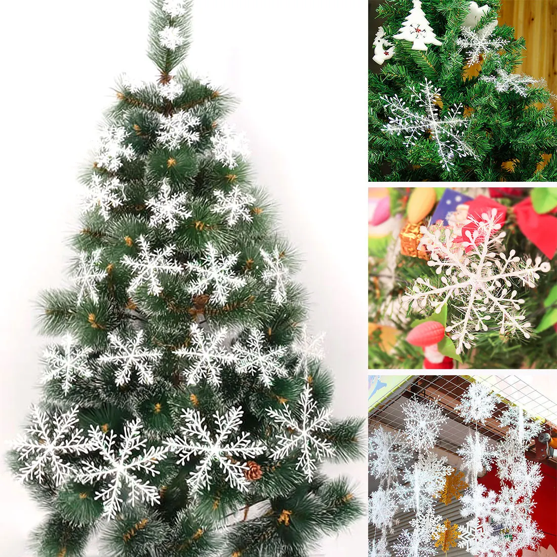 30Pcs Snowflakes Artificial Snow Plastic 11cm Christmas For Home Decoration Christmas Tree Ornaments Holiday Navidad Home Decor
30Pcs Snowflakes Artificial Snow Plastic 11cm Christmas For Home Decoration Christmas Tree Ornaments Holiday Navidad Home Decor