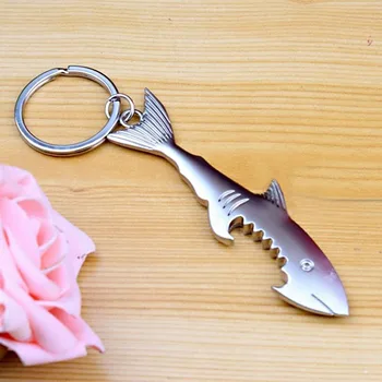 Double sided 3D Polished Chrome Shark Bottle Opener Smooth surface sharks Keychain Key Chain Ring Key Fob Keyring
Double sided 3D Polished Chrome Shark Bottle Opener Smooth surface sharks Keychain Key Chain Ring Key Fob Keyring