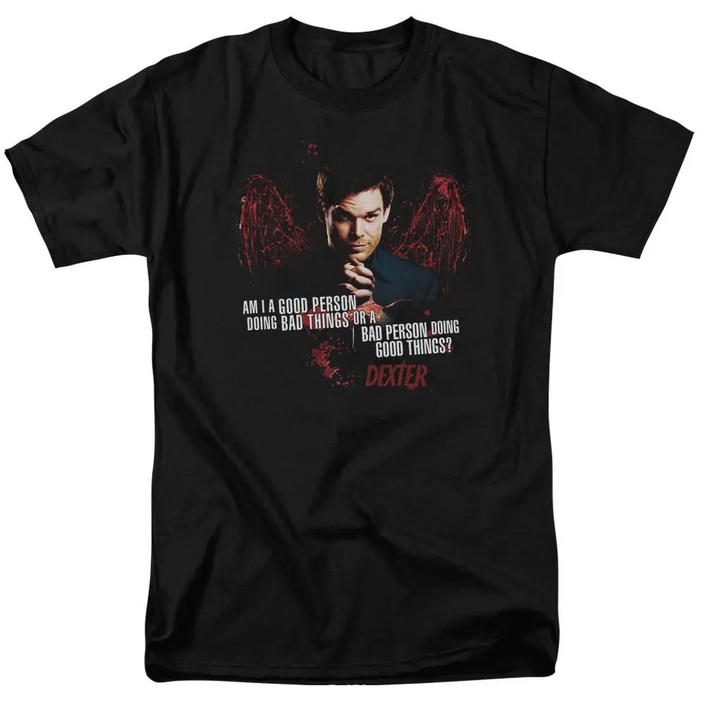 Dexter Good Bad TV Show T-Shirt Sizes S-3X NEW Cotton Loose Short Sleeve Mens Shirts
Dexter Good Bad TV Show T-Shirt Sizes S-3X NEW Cotton Loose Short Sleeve Mens Shirts
