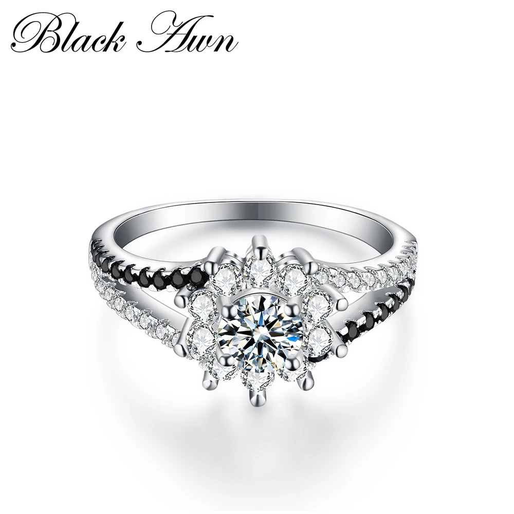 BLACK AWN 2019 New Fashion Femme 100% Genuine 925 Sterling Silver Jewelry Black&White Stone Engagement Rings for Women C220
BLACK AWN 2019 New Fashion Femme 100% Genuine 925 Sterling Silver Jewelry Black&White Stone Engagement Rings for Women C220
