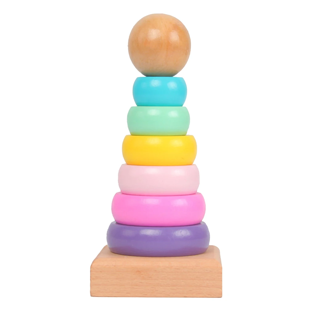 1 Set Stacking Tower Seven-color Wooden Durable Educational Building Blocks Stacking Game Learning Toy for Children Toddler
1 Set Stacking Tower Seven-color Wooden Durable Educational Building Blocks Stacking Game Learning Toy for Children Toddler