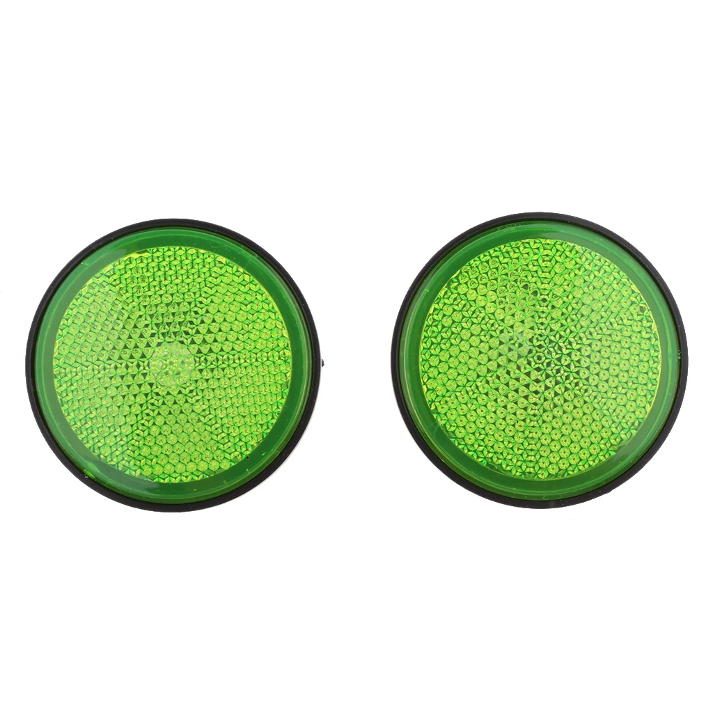 Plastic Car Auto Round Chrome Red Reflective Sticker Self Adhesive Reflector Warning Sign Fits for Motorcycle Bicycles ATV Plastic Car Auto Round Chrome Red Reflective Sticker Self Adhesive Reflector Warning Sign Fits for Motorcycle Bicycles ATV
