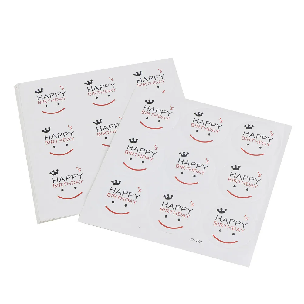 90pcs/10 Sheets Smile Face DIY Sticker Hand Made Happy Birthday Sticker Baking Sealing Sticker 40*40mm
90pcs/10 Sheets Smile Face DIY Sticker Hand Made Happy Birthday Sticker Baking Sealing Sticker 40*40mm
