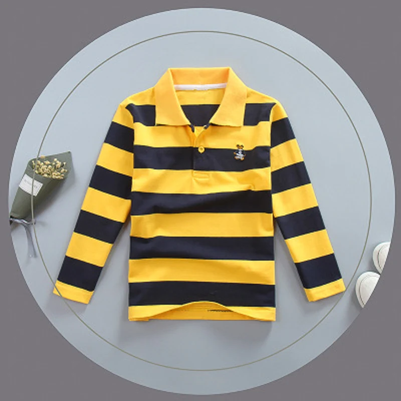 2018 Spring Autumn Children's Polo Shirts Long Sleeve Striped Kids Boys Cotton Lapel Polo Shirt for Child 2-12 Years Boy Clothes
2018 Spring Autumn Children's Polo Shirts Long Sleeve Striped Kids Boys Cotton Lapel Polo Shirt for Child 2-12 Years Boy Clothes