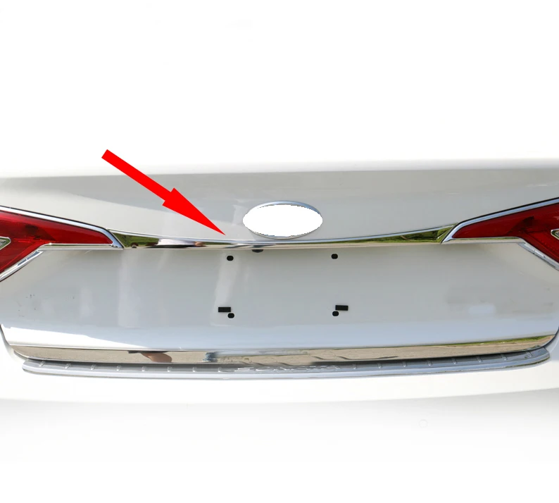 For Hyundai Sonata MK9 2015 2016 2017 ABS Chrome Trunk Lid Cover Trim Car Accessories Stickers
For Hyundai Sonata MK9 2015 2016 2017 ABS Chrome Trunk Lid Cover Trim Car Accessories Stickers