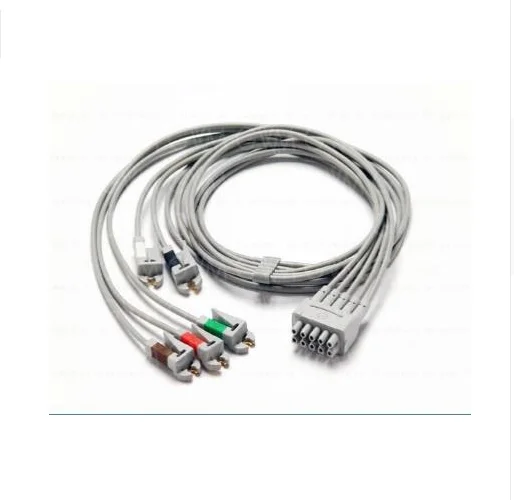 For Marquette ECG Lead Wire Set 5 Lead Grabber Clip to Dual 5 Pin Connector LDR AHA 5LD GRAB SH MOLDED JUEGO DE LATIGUILLOS DE
For Marquette ECG Lead Wire Set 5 Lead Grabber Clip to Dual 5 Pin Connector LDR AHA 5LD GRAB SH MOLDED JUEGO DE LATIGUILLOS DE