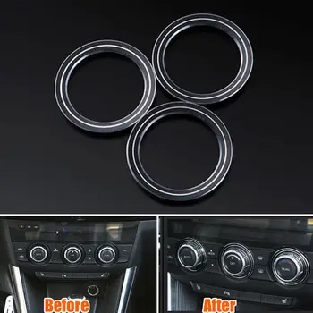 3x Centre Console Interior Auto AC Control Switch Knob Cover Trim Sticker Fit For Mazda 6 Atenza CX-5 Car Styling Accessories
3x Centre Console Interior Auto AC Control Switch Knob Cover Trim Sticker Fit For Mazda 6 Atenza CX-5 Car Styling Accessories