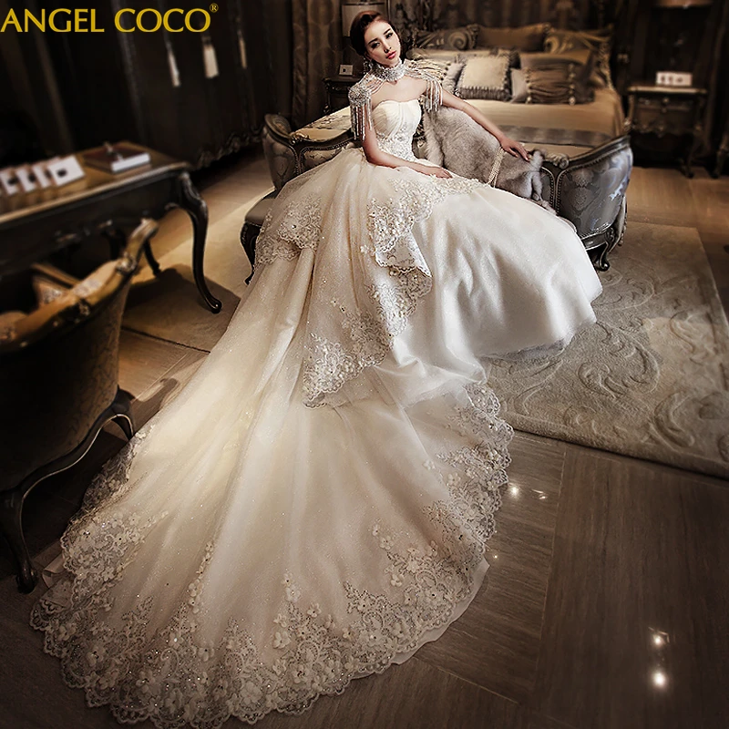 Gorgeous Royal Bridal Wedding Gowns Sweetheart 3D Flowers Beading Luxury Muslim Wedding Dress Turkey Robe De Mariee Custom Made
Gorgeous Royal Bridal Wedding Gowns Sweetheart 3D Flowers Beading Luxury Muslim Wedding Dress Turkey Robe De Mariee Custom Made