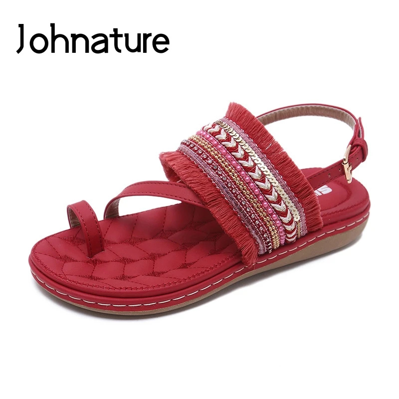 Johnature Casual 2020 New Summer Sandals Buckle Strap Solid Fringe Ethnic Back Strap Flat With Sewing Comfortable Women Shoes
Johnature Casual 2020 New Summer Sandals Buckle Strap Solid Fringe Ethnic Back Strap Flat With Sewing Comfortable Women Shoes